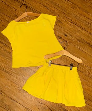 Yellow Airflow Skort