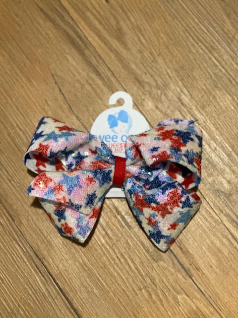 King Star Sequin Bow