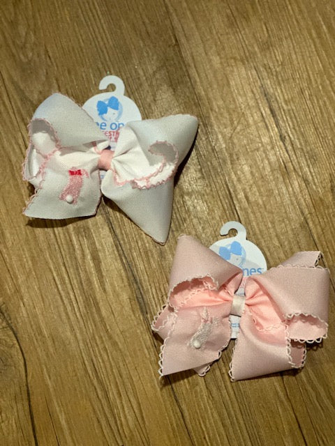 King Bunny Embroidered Bow