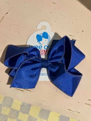 Medium Royal Satin Grosgrain Bow