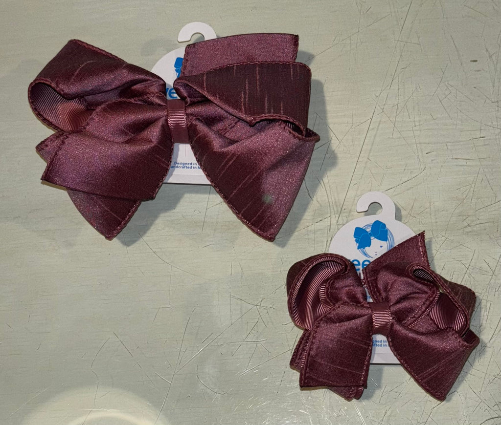 King Dupioni Overlay Bow