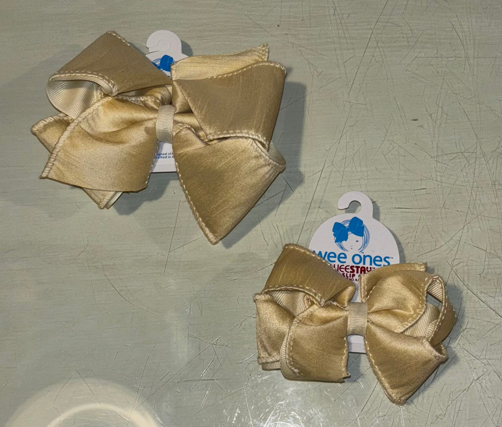 Medium Dupioni Overlay Bow