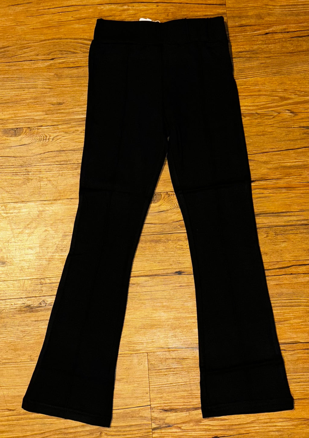 Girls Black Flare Legging