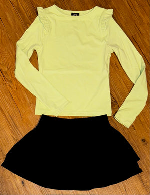 Green Ruffle Cup Top