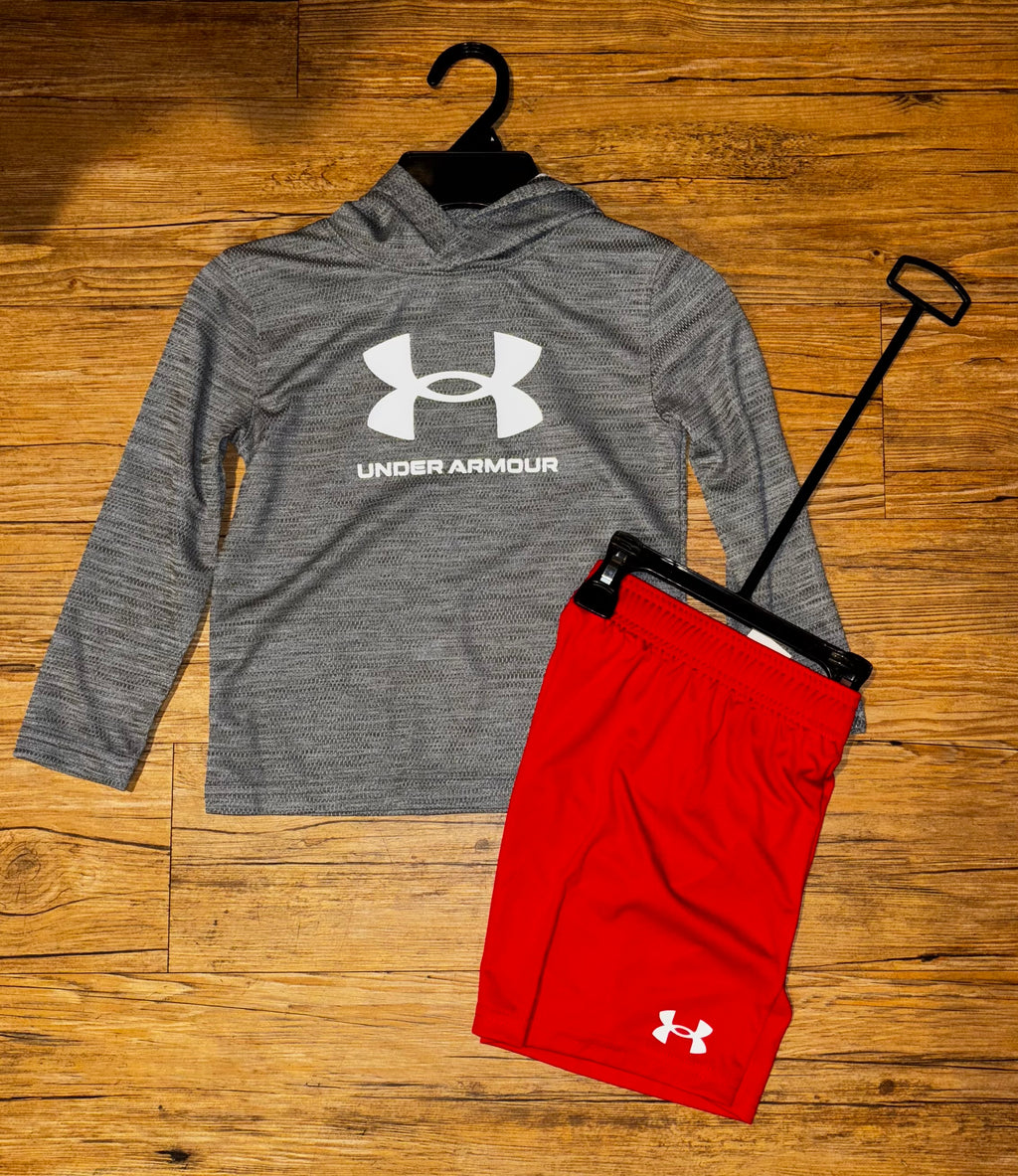 UA Castlerock Mesh Hoodie Set