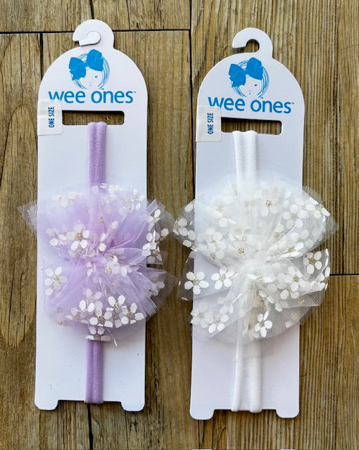 Small Tulle Flower Headband