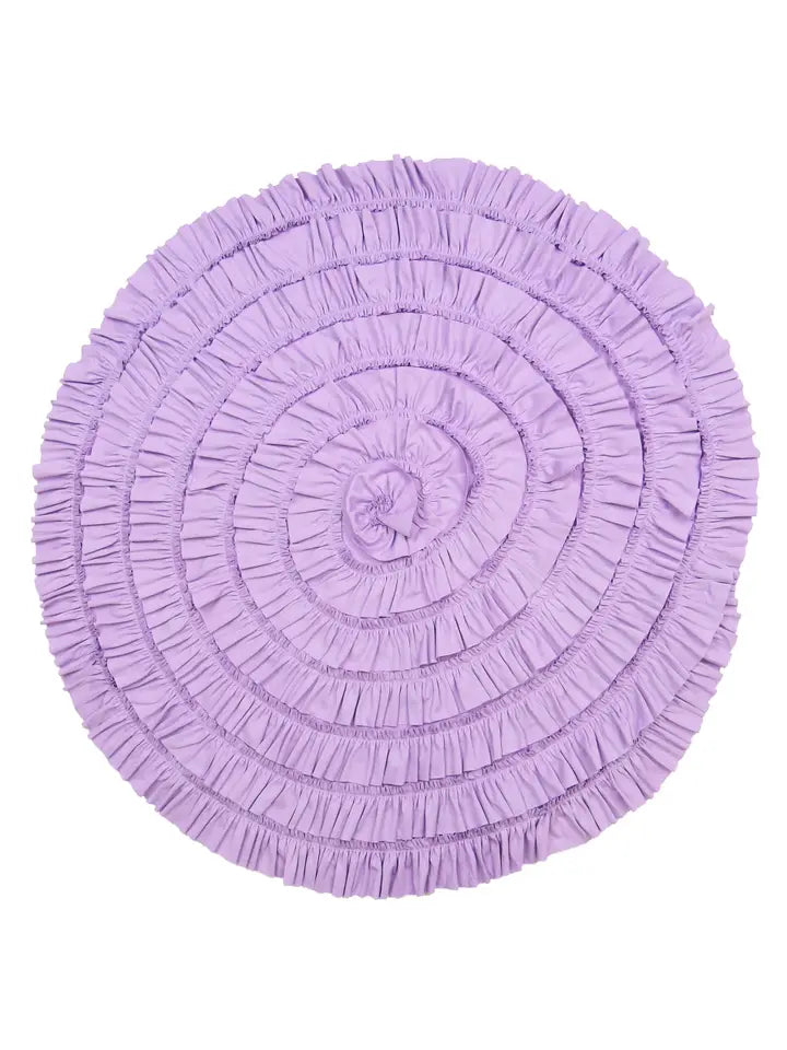 Rose Wrap Blanket Sheer Lilac